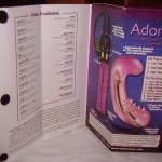 Information, instructions and mini-catalog on inner flap of the Adonis box